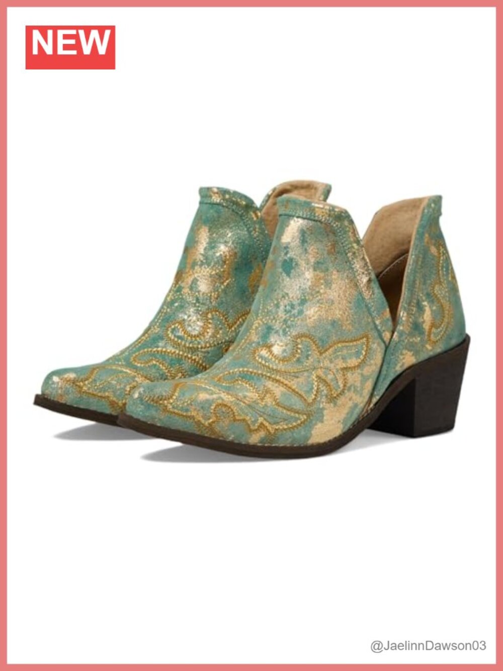 Corral Boots Ankle Bootie Leather Pull-On Western Boots
